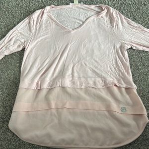 Michael Kors long sleeve pink top